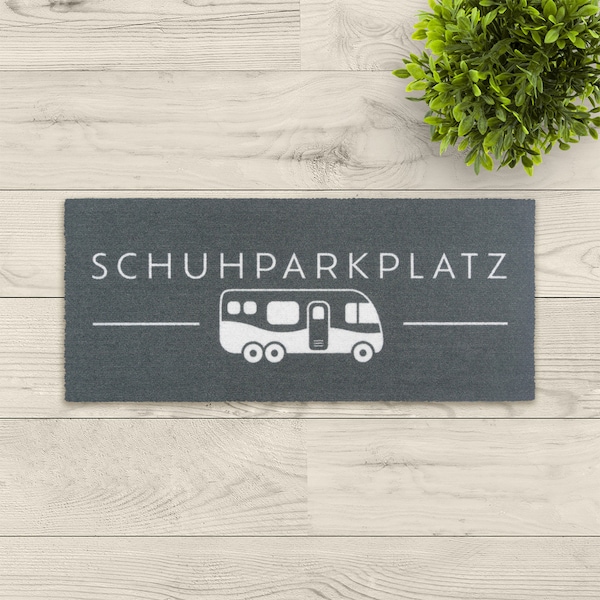 waschbare Fußmatte Modern "Schuhparkplatz integriert"