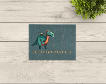 Washable doormat Kids shoe parking "Dino"