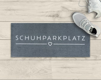 waschbare Fußmatte Fashion Printed "Schuhparkplatz" 33 x 75 cm