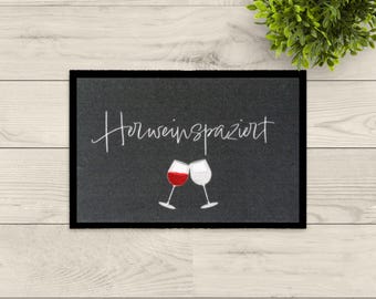 Washable Modern Doormat "Walk in"