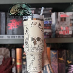 Cat & Mouse Tumbler | Haunting Adeline Cup | Hunting Adeline | 40oz Engraved Stanley | Haunting Adeline | Officially Licensed | Zade Meadows