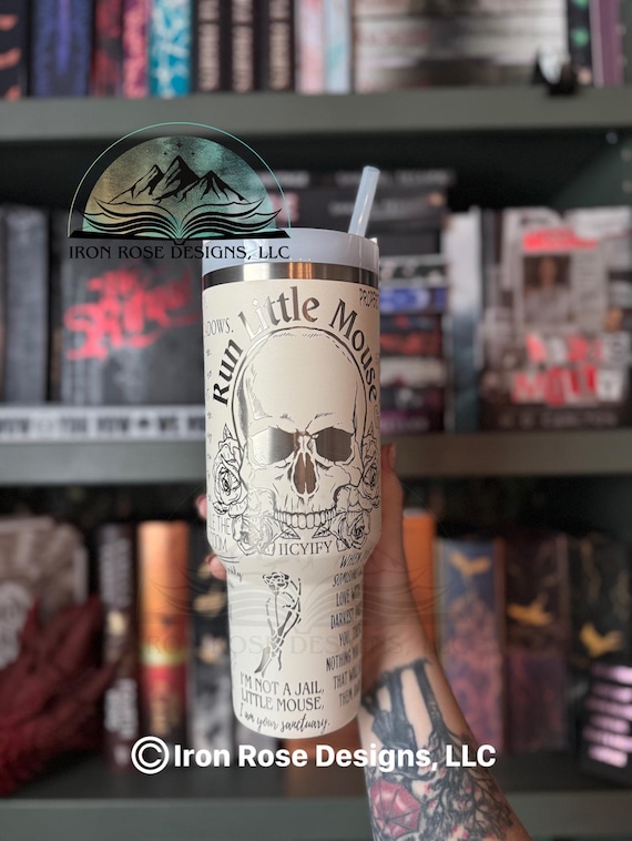 Cat & Mouse Tumbler | Haunting Adeline Cup | Hunting Adeline | 40oz Engraved Stanley | Haunting Adeline | H.D. Carlton | Zade Meadows