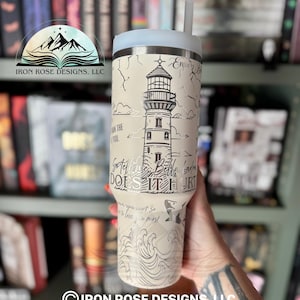 Does It Hurt Tumbler | H.D. Carlton Cup | Haunting Adeline | 40oz Engraved Stanley | Bella Ladra | Dark Romance | Enzo Vitale |