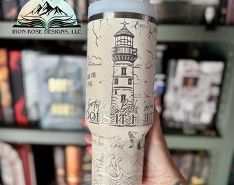 Does It Hurt Tumbler | H.D. Carlton Cup | Haunting Adeline | 40oz Engraved Tumbler | Bella Ladra | Dark Romance | Enzo Vitale | Sharks |