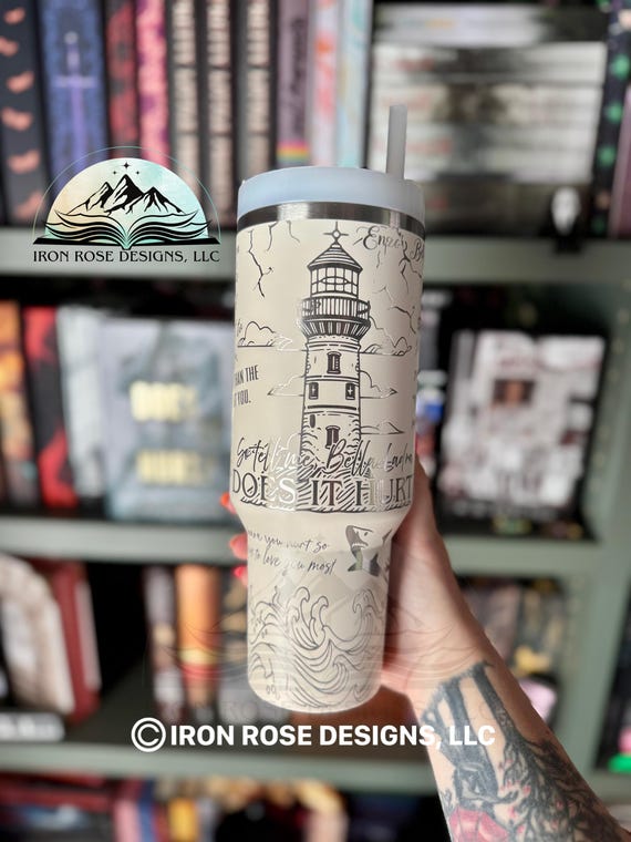 Does It Hurt Tumbler | H.D. Carlton Cup | Haunting Adeline | 40oz Engraved Stanley | Bella Ladra | Dark Romance | Enzo Vitale |