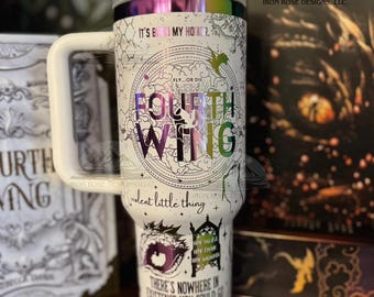Dragon Storm Tumbler | 40oz Engraved Tumbler | Dragon |  Fantasy Romance | Fourth Wing | Bookish Merch | Xaden