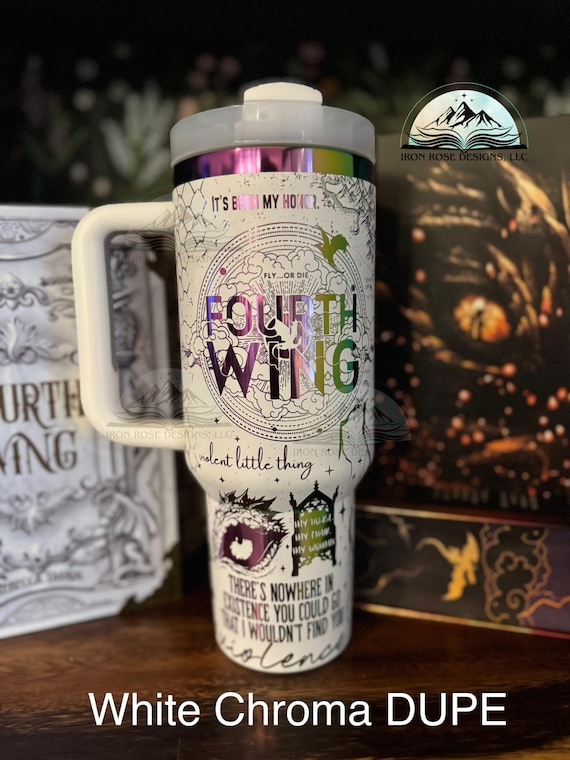 Dragon Storm Tumbler | 40oz Engraved Tumbler | Dragon |  Fantasy Romance | Fourth Wing | Bookish Merch | Xaden