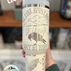The Ravenhood Licensed Tumbler | We Love Rainy Days | Officially Licensed Merch | Flock Book Merch | Kate Stewart Licensed Merch