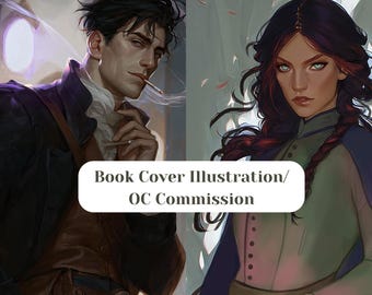 Personalized Fantasy character art | Book covers, DND Character Commission, RPG Portraits, Game Character Design, Book illustrations, OC Art