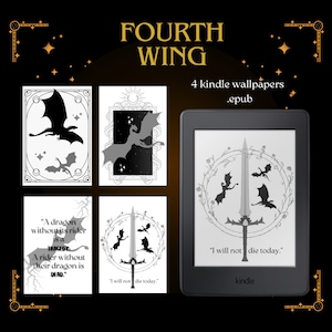 Fourth Wing Kindle Wallpaper: Dragon Lock Screen (Digital Download)