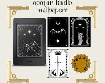 ACOTAR Kindle Wallpaper: Sarah J Maas Inspired (Digital Download)