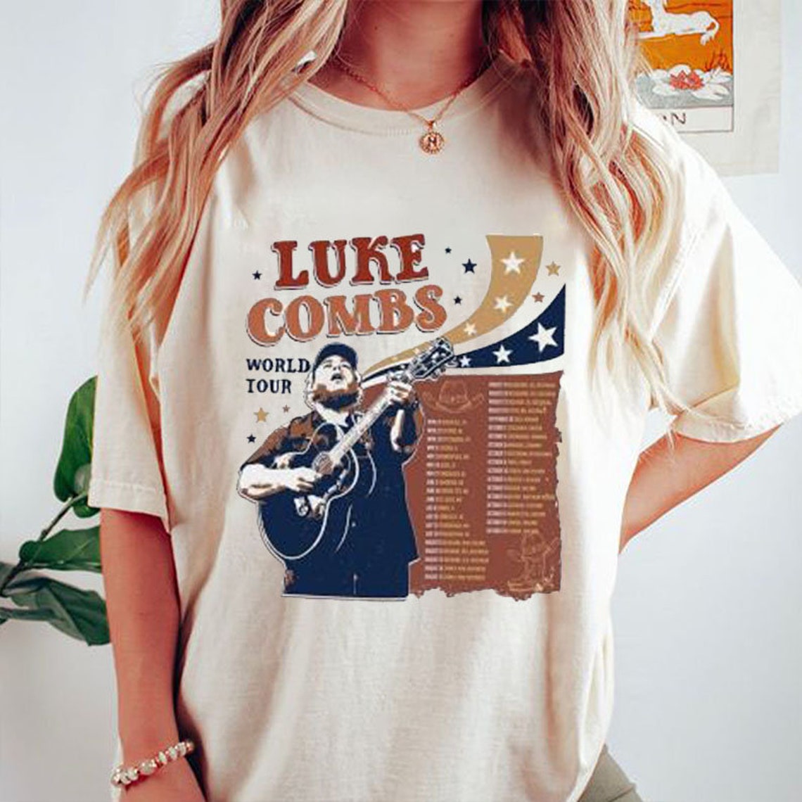 Luke Combs 2025 Tour Merch Rene Vallie
