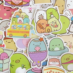 50pcs Cute Sumikko Gurashi Stickers Vinyl Decal Kawaii Japanese Sticker Pack, Matte Finish, Waterproof PVC