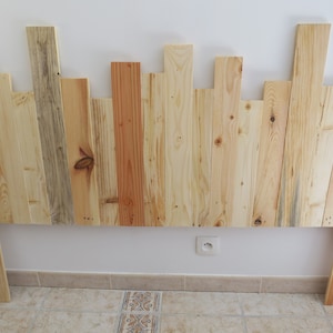 Headboard pallet style wood image 4