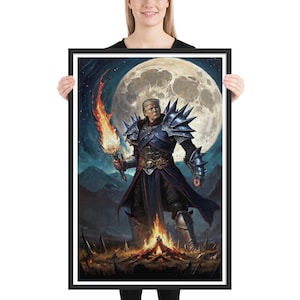 Donald Trump Warrior King Framed Art Print: Patriotic Home Decor