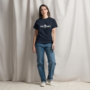 Victory Christian T-Shirt: Faith Cross Religious Tee