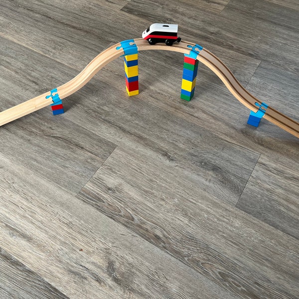 Duplo Adapter Brücke Holzeisenbahn IKEA Lillabo Brio Thomas