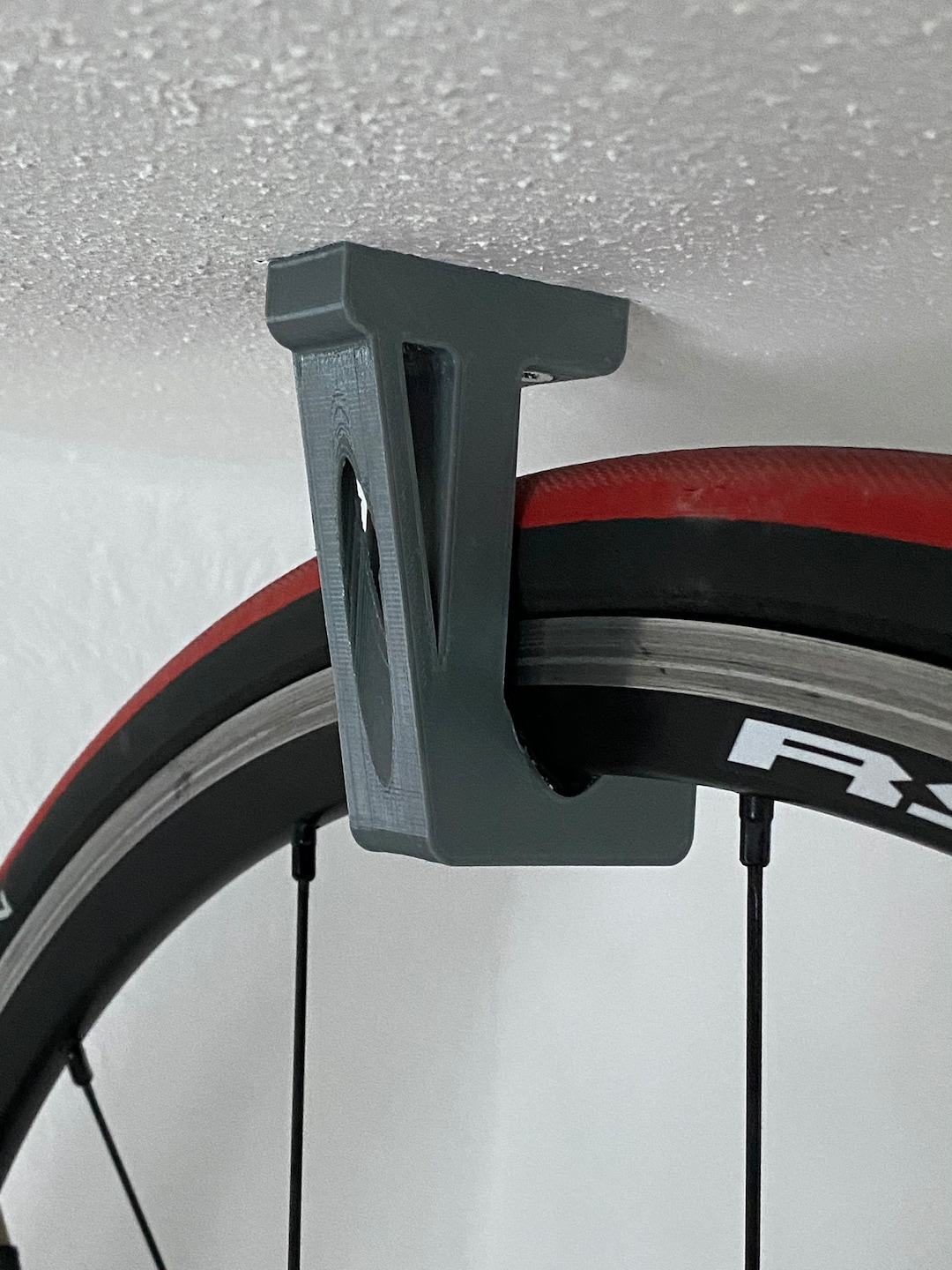 640Lbs Ceiling Mounted Bike Rack, Bike Storage Rack With 8 Adjustable Hooks, Indoor Metal Bike