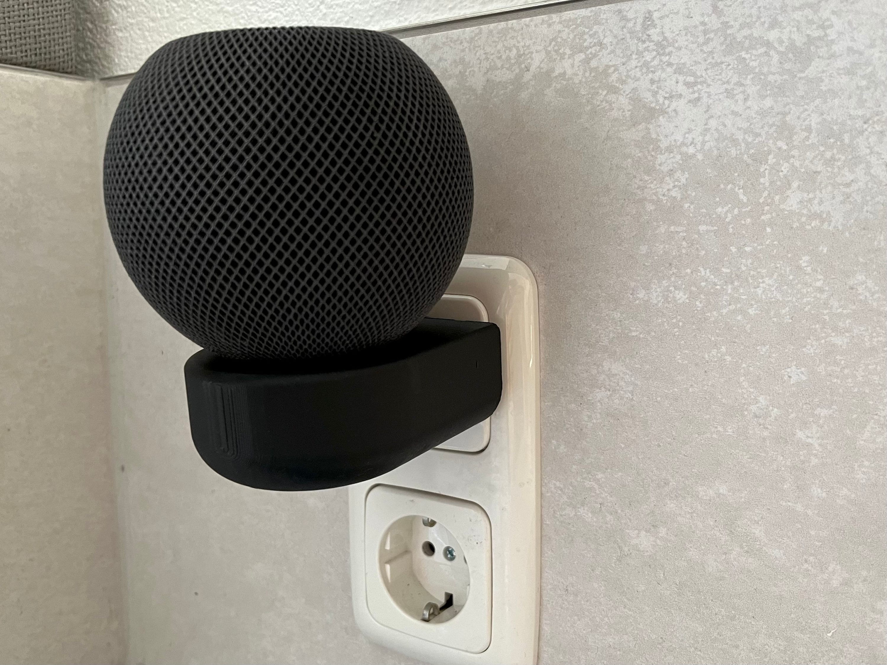 Burd - HomePod - Mini soporte para altavoz con organizador de cables,  estilo moderno de mediados de siglo, hecho de madera y PLA impreso en 3D