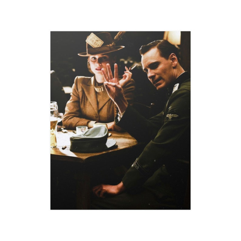 Three Fingers Poster Michael Fassbender Inglorious Basterds Etsy