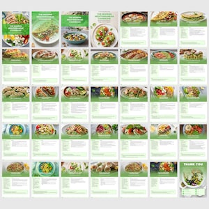 Mediterranean Diet Cookbook: Editable Canva Template, Health Coach PLR, Healthy Recipes, Nutrition image 2