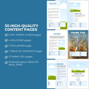 Meal Prep Guide | Editable Canva Template | Nutrition & Calorie Tracking | Instant Download, DFY PLR image 4
