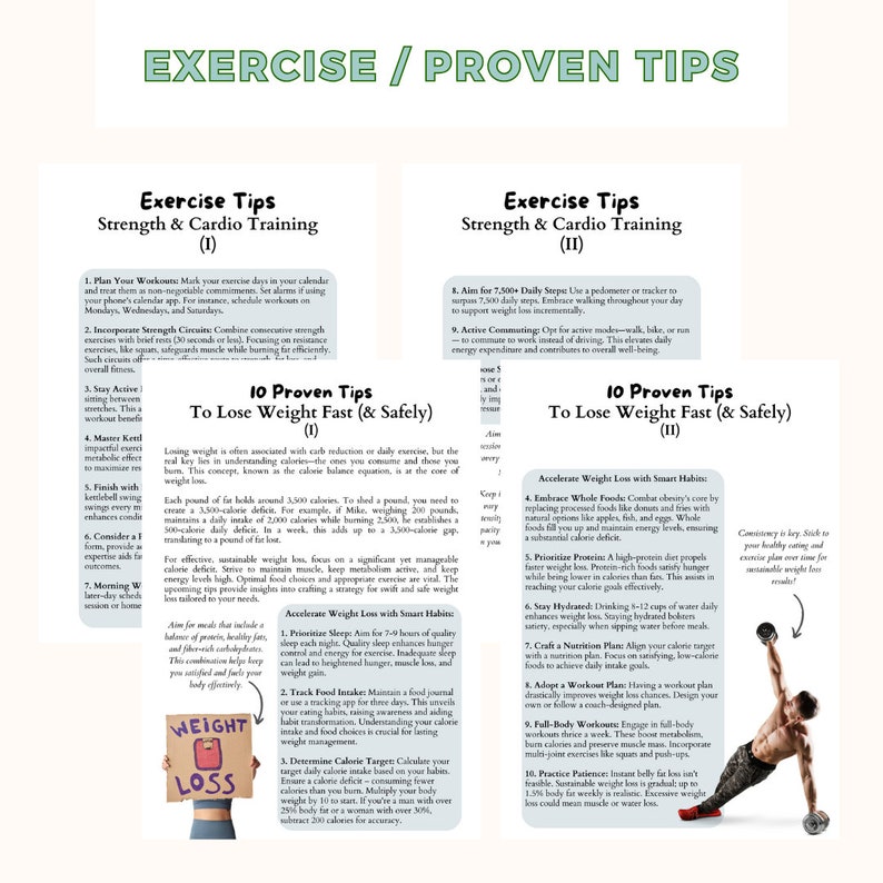 100 Editable Canva Weight Loss Handouts Template Nutrition Fitness Diet