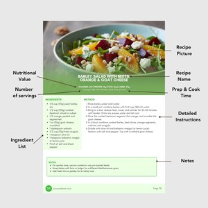Paquete de dieta mediterránea / Plantilla editable de Canva, guía nutricional, plan de comidas, recetas saludables, coach de salud imagen 11