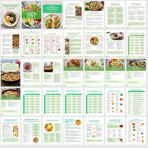 Paquete de dieta mediterránea / Plantilla editable de Canva, guía nutricional, plan de comidas, recetas saludables, coach de salud imagen 2