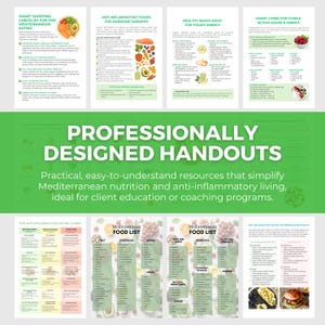Paquete de dieta mediterránea / Plantilla editable de Canva, guía nutricional, plan de comidas, recetas saludables, coach de salud imagen 10