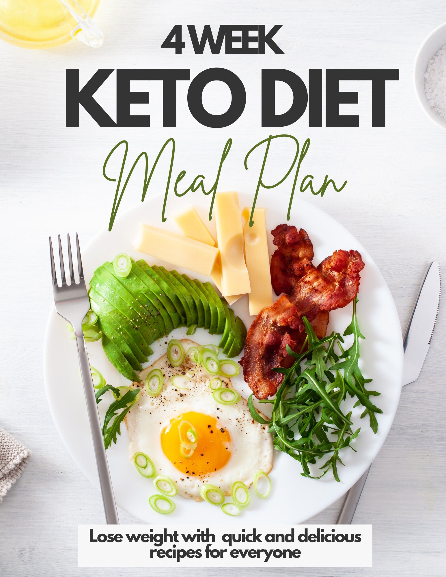 Editable 4-Week Keto Meal Plan Template Healthy Recipes - Etsy
