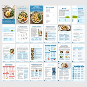 Complete Ketogenic Diet Guide Canva Template with 7 Day Meal Plan and Recipes image 2