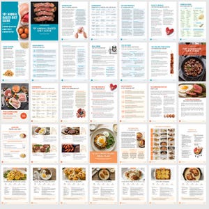 Animal-Based Diet Bundle | Editable Canva Template, 14 Day Meal Plan, Nutrition Guide PLR image 2