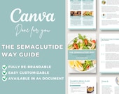 Semaglutide Nutrition Guide: Editable Canva Template for Nutritionists & Health Coaches