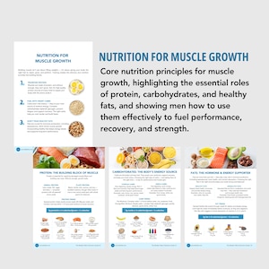 Men’s Health Nutrition Guide | Editable Canva Template | Fitness Coaching, Instant Download, DFY PLR image 5