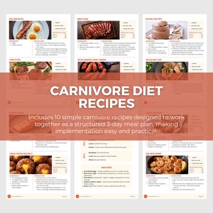 Köttätande kost | Redigerbar Canva-mall, Näringsguide, Högprotein, Hälsocoach bild 9