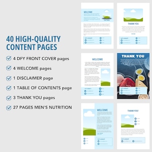 Men’s Health Nutrition Guide | Editable Canva Template | Fitness Coaching, Instant Download, DFY PLR image 3