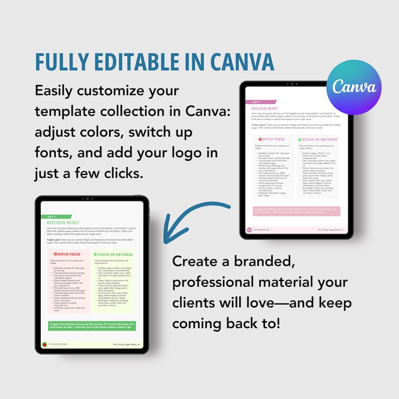 Meal Prep Guide | Editable Canva Template | Nutrition & Calorie Tracking | Instant Download, DFY PLR image 9