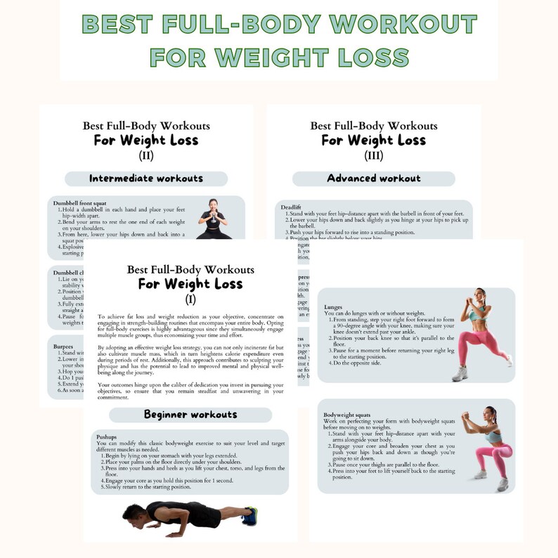 100 Editable Canva Weight Loss Handouts Template Nutrition Fitness Diet