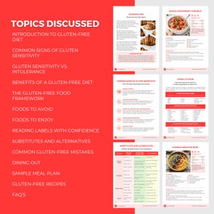 Gluten-Free Diet Guide: Editable Canva Template, Healthy Recipes, Meal Plan, Health Coach PLR image 6