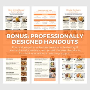 Animal-Based Diet Bundle | Editable Canva Template, 14 Day Meal Plan, Nutrition Guide PLR image 9