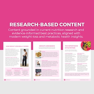 Weight Loss Guide Canva Template | Meal Planner, Workout Tracker, Health Coach PLR image 7