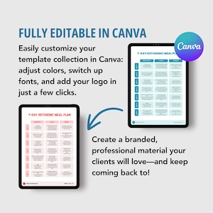 Men’s Health Nutrition Guide | Editable Canva Template | Fitness Coaching, Instant Download, DFY PLR image 9