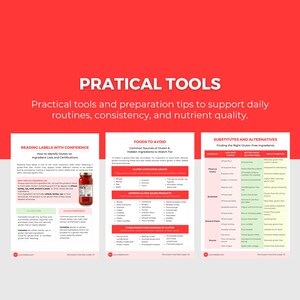 Gluten-Free Diet Guide: Editable Canva Template, Healthy Recipes, Meal Plan, Health Coach PLR image 8