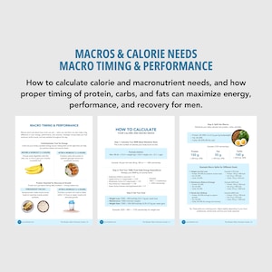 Men’s Health Nutrition Guide | Editable Canva Template | Fitness Coaching, Instant Download, DFY PLR image 6