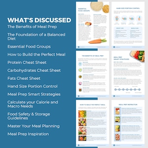 Meal Prep Guide | Editable Canva Template | Nutrition & Calorie Tracking | Instant Download, DFY PLR image 6
