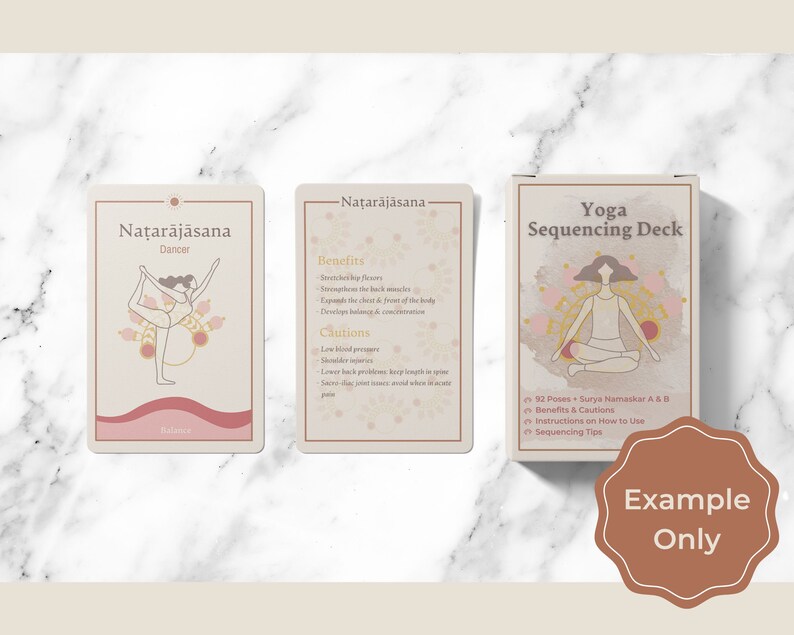 YOGA SEQUENCE CARDS. Yoga Sequencing Deck. Asana Cards. Yoga Flash