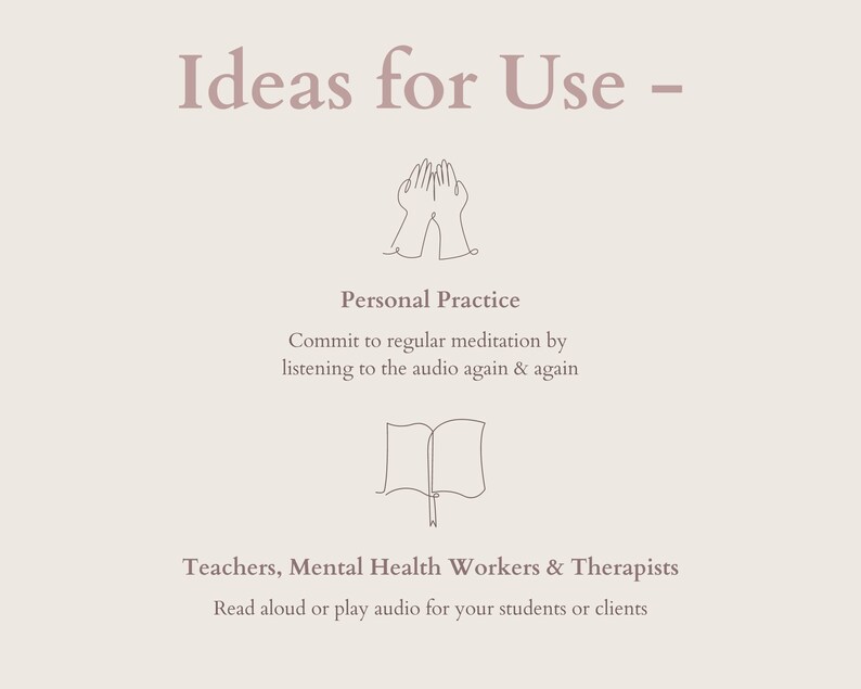 Rainforest Guided Meditation Script and Audio Bundle Mindfulness Nature