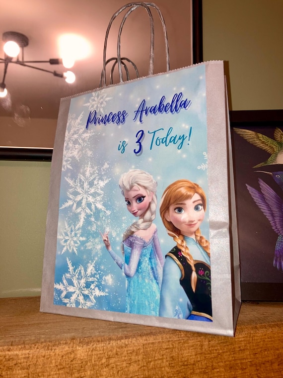24 Sacchetti Regalo Per Bomboniere Con Principesse Disney - Carta Riciclabile, 15x8x21 Cm, 12 Design Diversi, Per Feste A Tema - 6