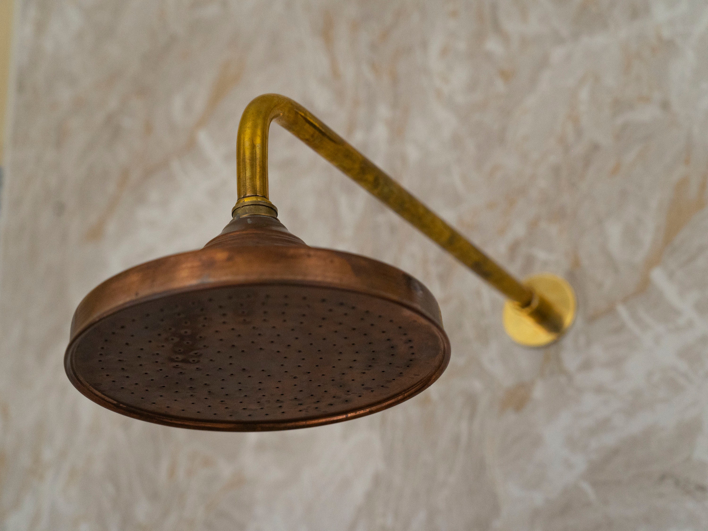 Unlacquered Solid Copper Shower Head Pure Copper Showers Etsy Australia
